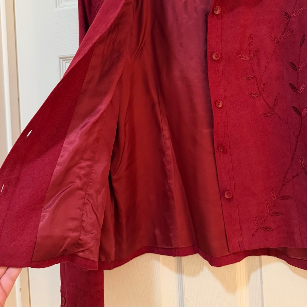 Bechamel Deep Red Button-Down Shirt - image 6